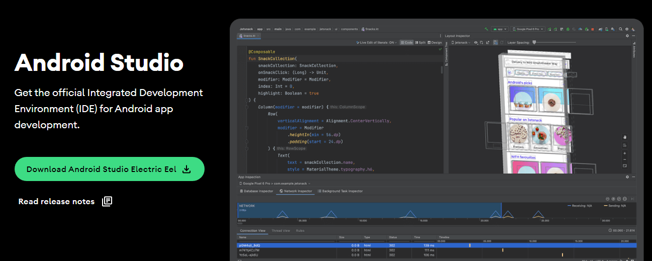 Android Studio, Android uygulama dosyalarına erişmenin en kolay yolunu sunuyor