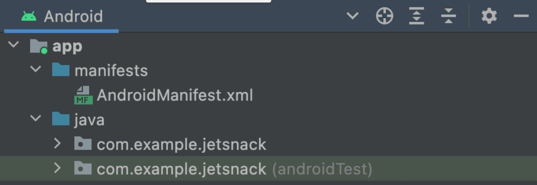 AndroidManifest.xml dosyasını manifests dizininde bulabilirsiniz